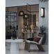 Osbert 1 Light 21.75 inch Black/Satin Black/White Pendant Ceiling Light