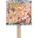 Wildflower Magenta and Green and Blue 5 inch Chandelier Shade