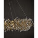Crystal Bud 24 Light 57.5 inch Clear/Brass Ring Chandelier Ceiling Light