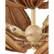 Cubana 8 Light 40.25 inch Natural/Coco Cream Two-Tier Chandelier Ceiling Light