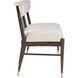 Arlan Coffee Brown/Antique Brass Bench