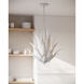 Agave 9 Light 26.75 inch Gesso White Chandelier Ceiling Light, Marjorie Skouras Collection