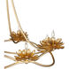 Cyrene 8 Light 32 inch Gold Leaf Chandelier Ceiling Light