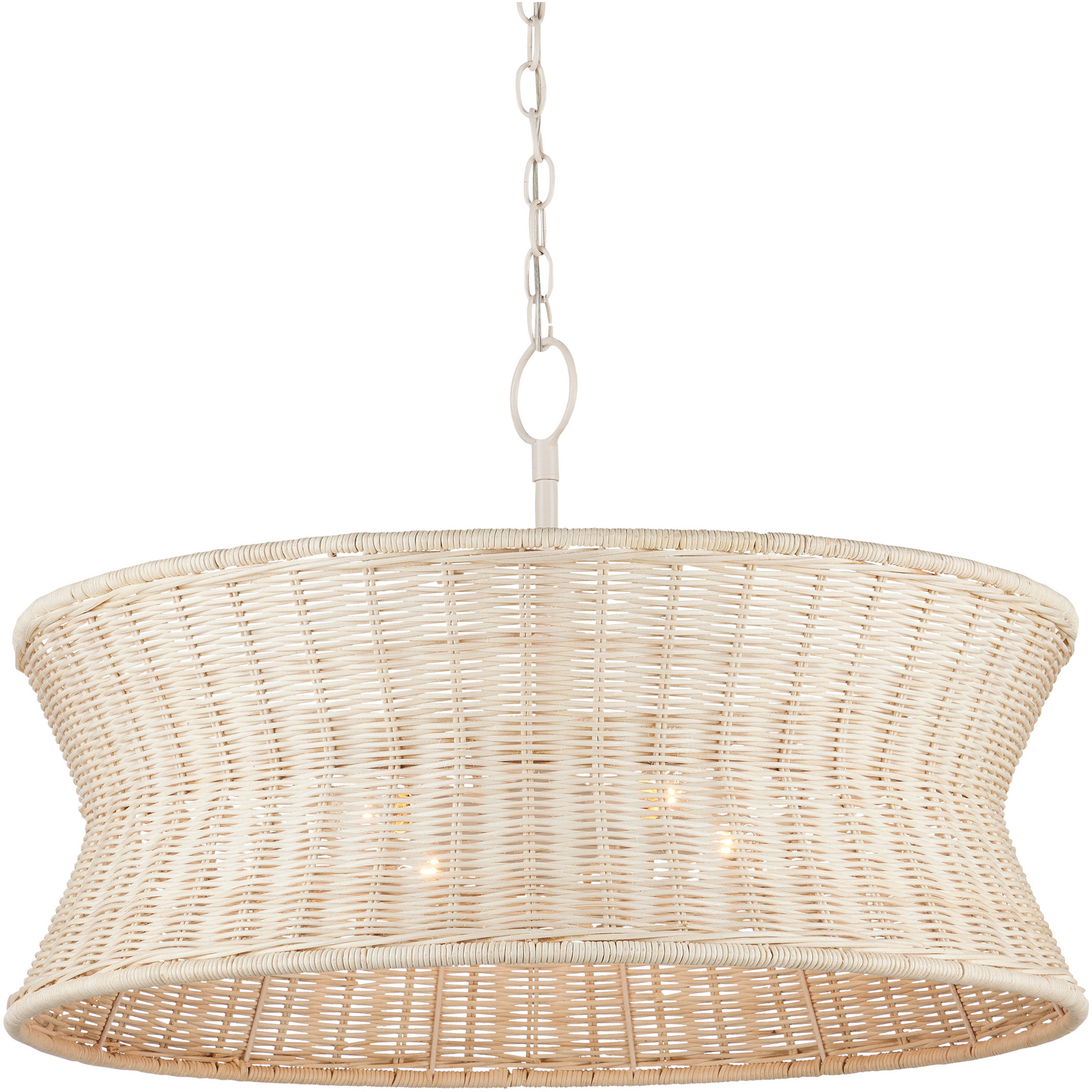 Phebe 4 Light 28.5 inch Vanilla Chandelier Ceiling Light, Small