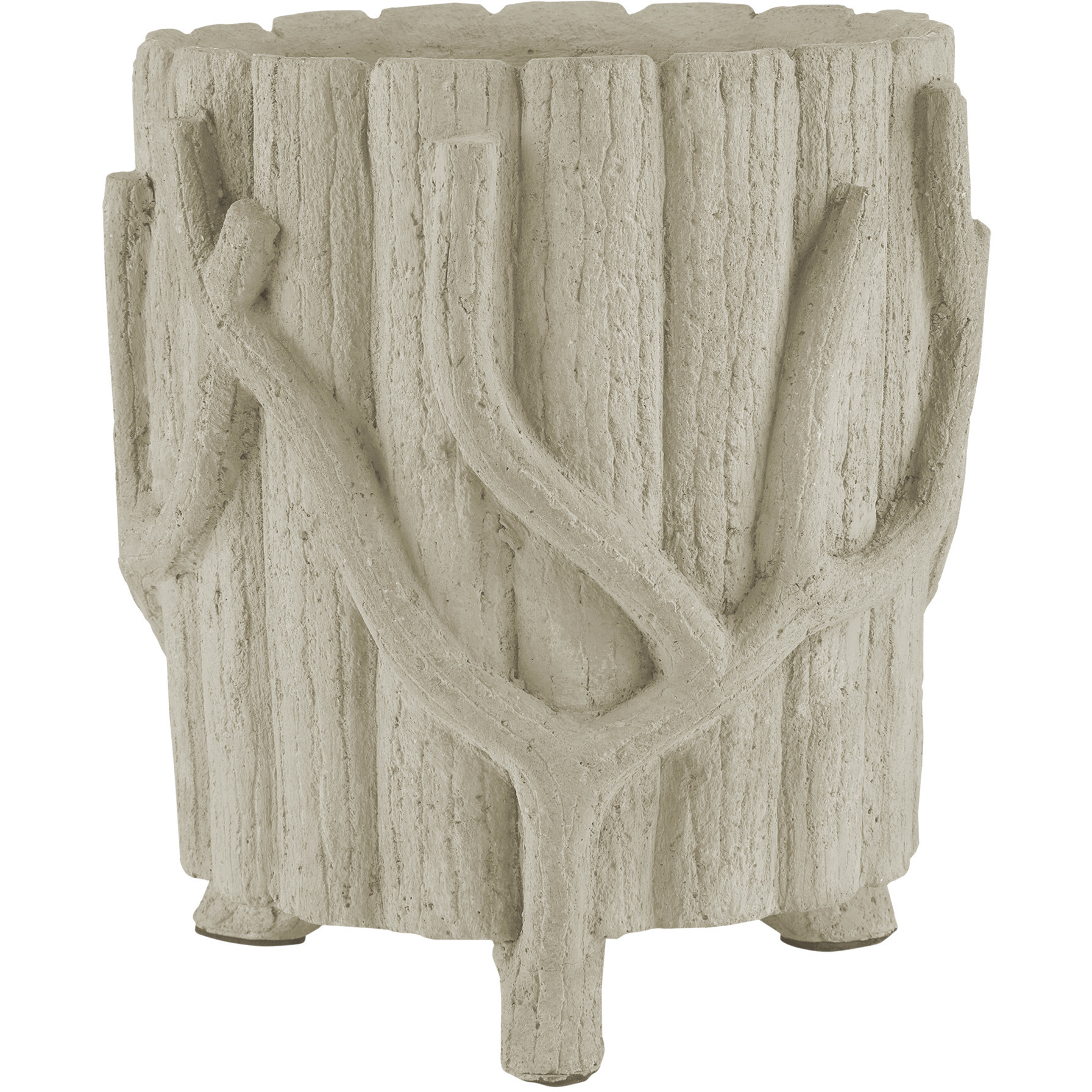 Faux Bois Portland and Faux Bois Planter, Medium