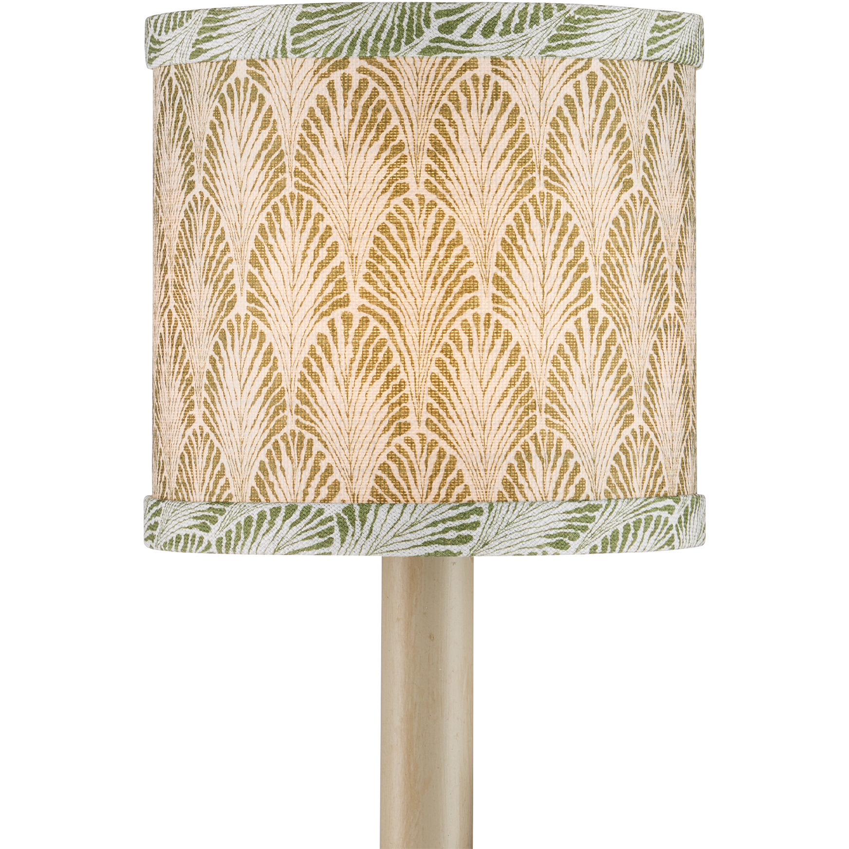 Plume Green and Ivory 5 inch Chandelier Shade