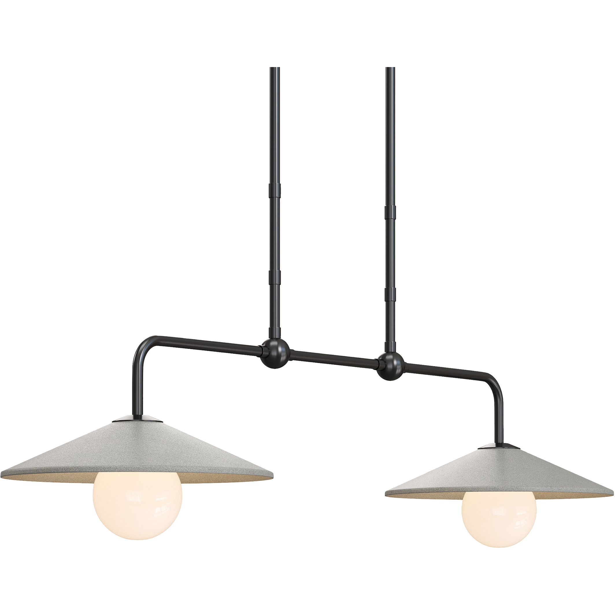 Bothy 2 Light 58 inch Black Outdoor Chandelier