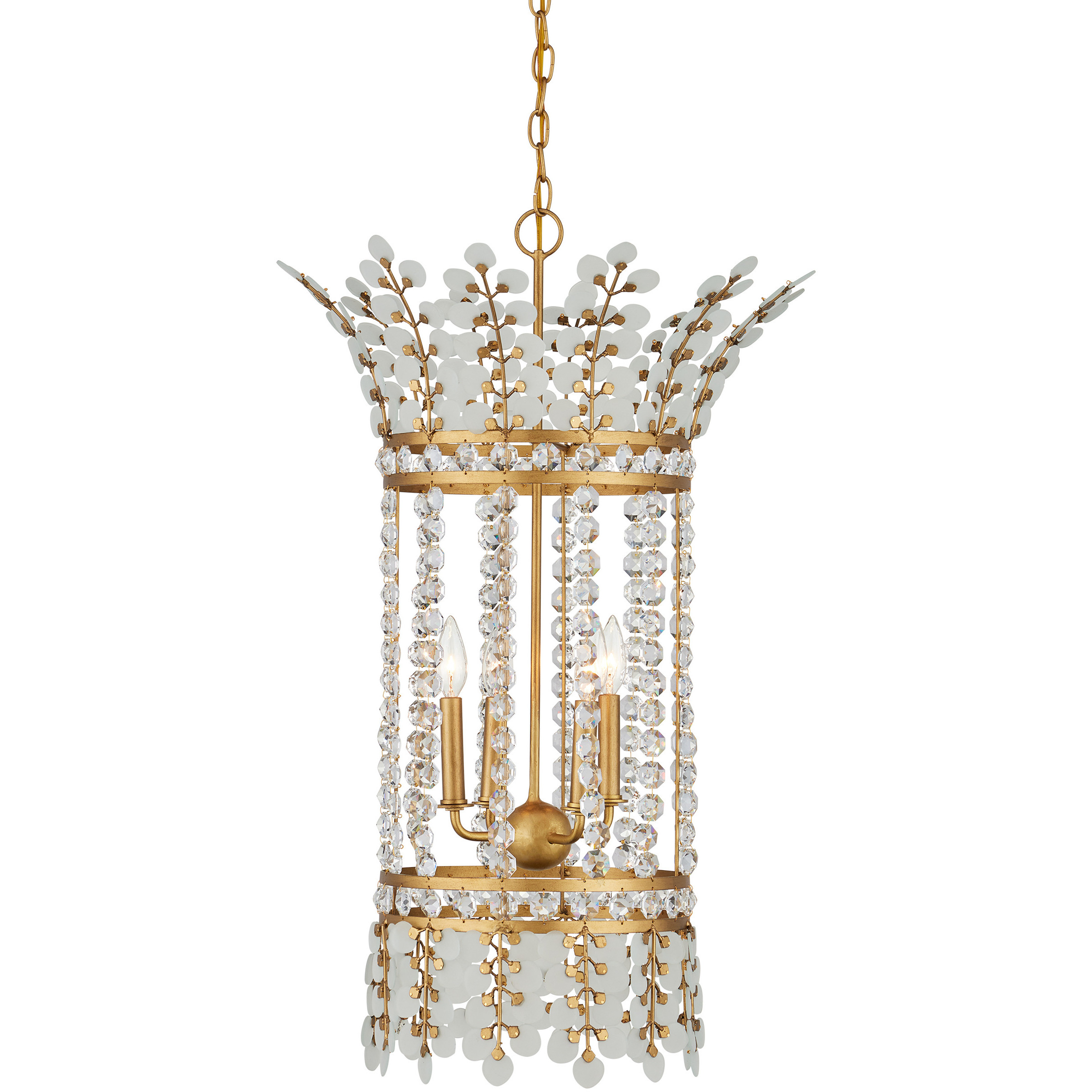 Bradshaw 4 Light 20 inch Brass Lantern Pendant Ceiling Light, Bunny Williams Collection